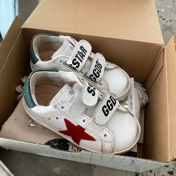 Baby golden goose size 20. Never worn with box and receipt.